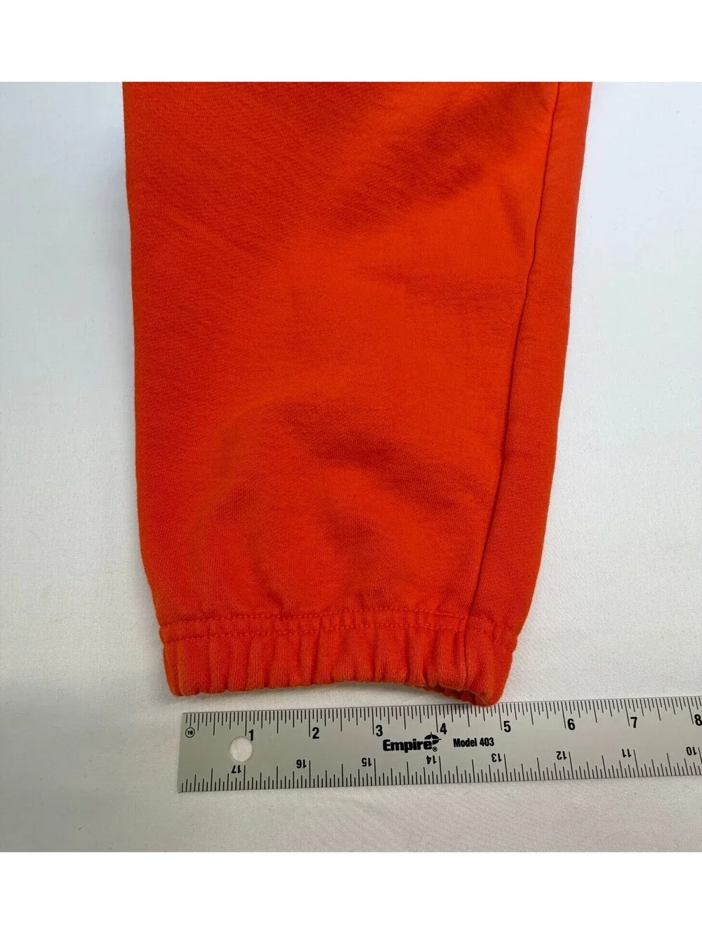 Nike Men's Sweatpants Pull On Tapered Solid Stretch Fleece Size L Orange
